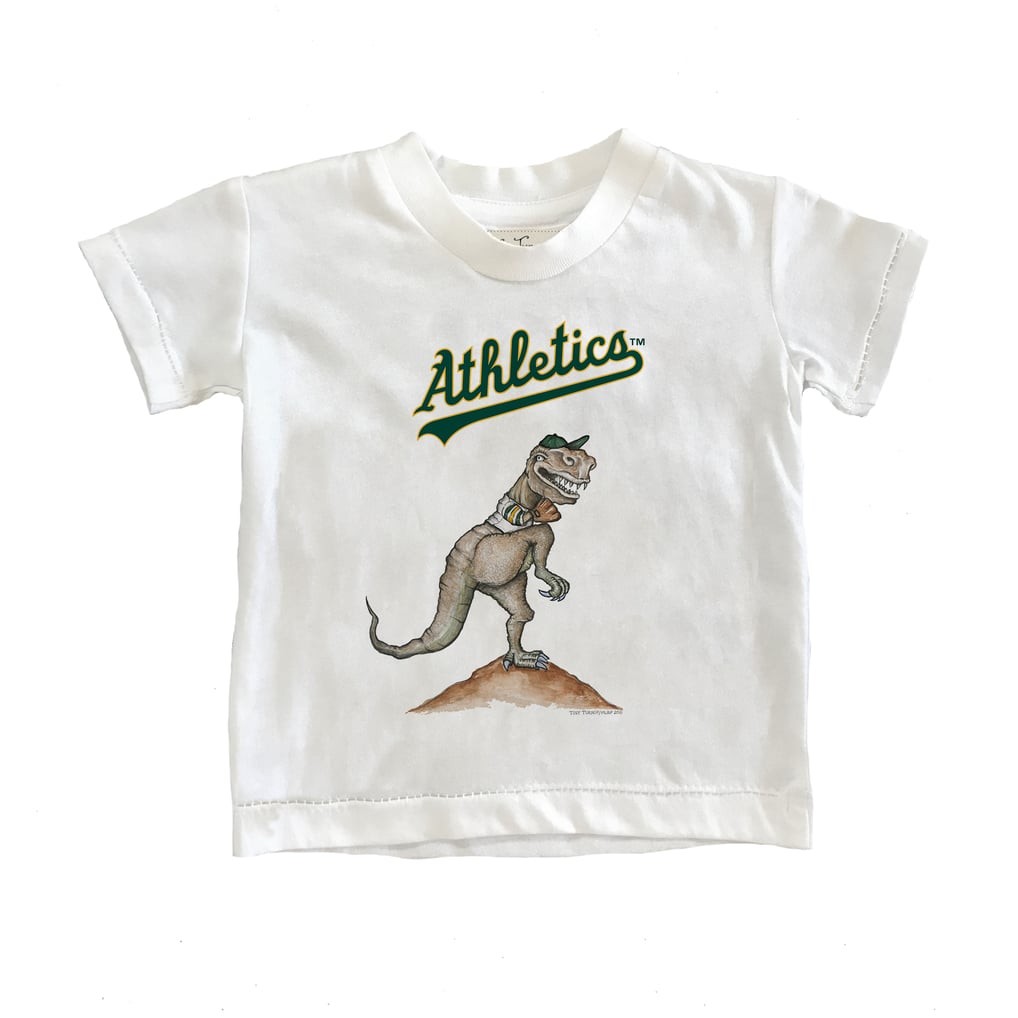 Athletics Tiny Turnip Toddler TT Rex T-Shirt - White