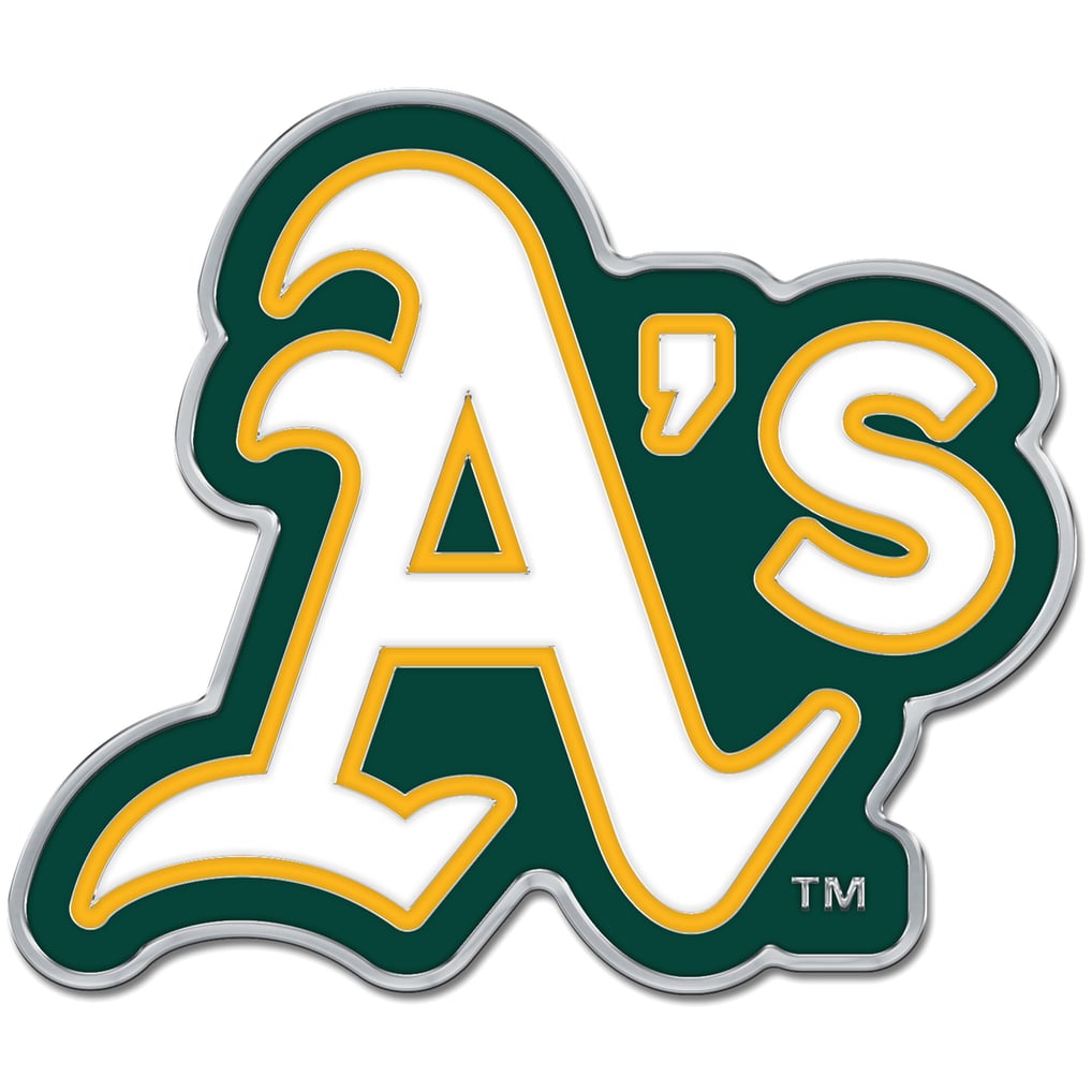 Athletics WinCraft Colored Chrome Auto Emblem