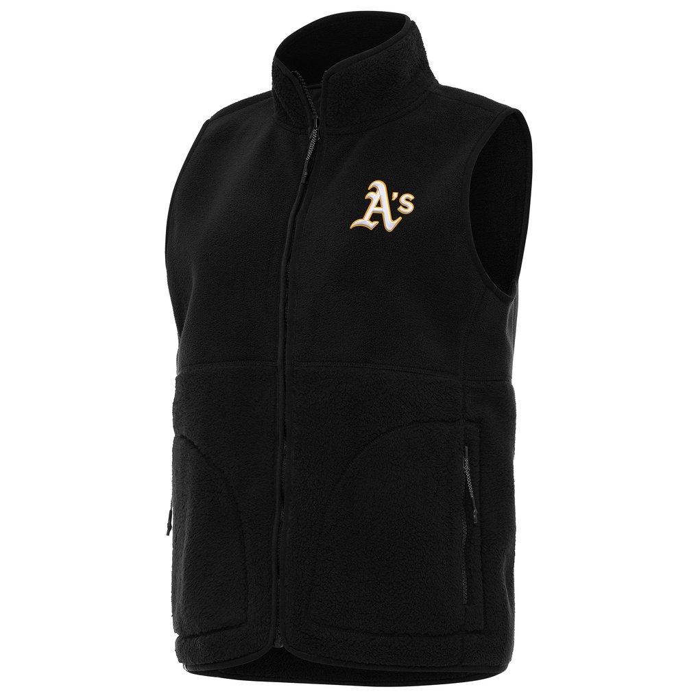 Athletics Antigua Women's Nostalgic Full-Zip Vest - Black