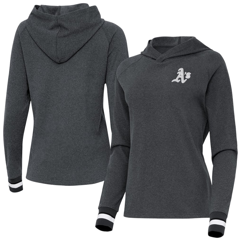 Athletics Antigua Women's Trek Pullover Hoodie - Heather Charcoal