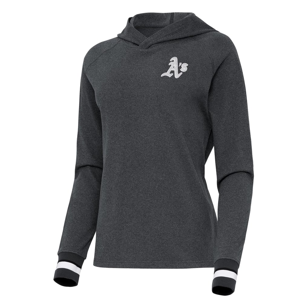 Athletics Antigua Women's Trek Pullover Hoodie - Heather Charcoal