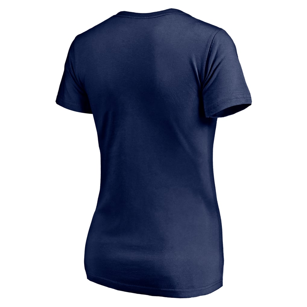 Athletics Women's Red White and Team V-Neck T-Shirt - Navy