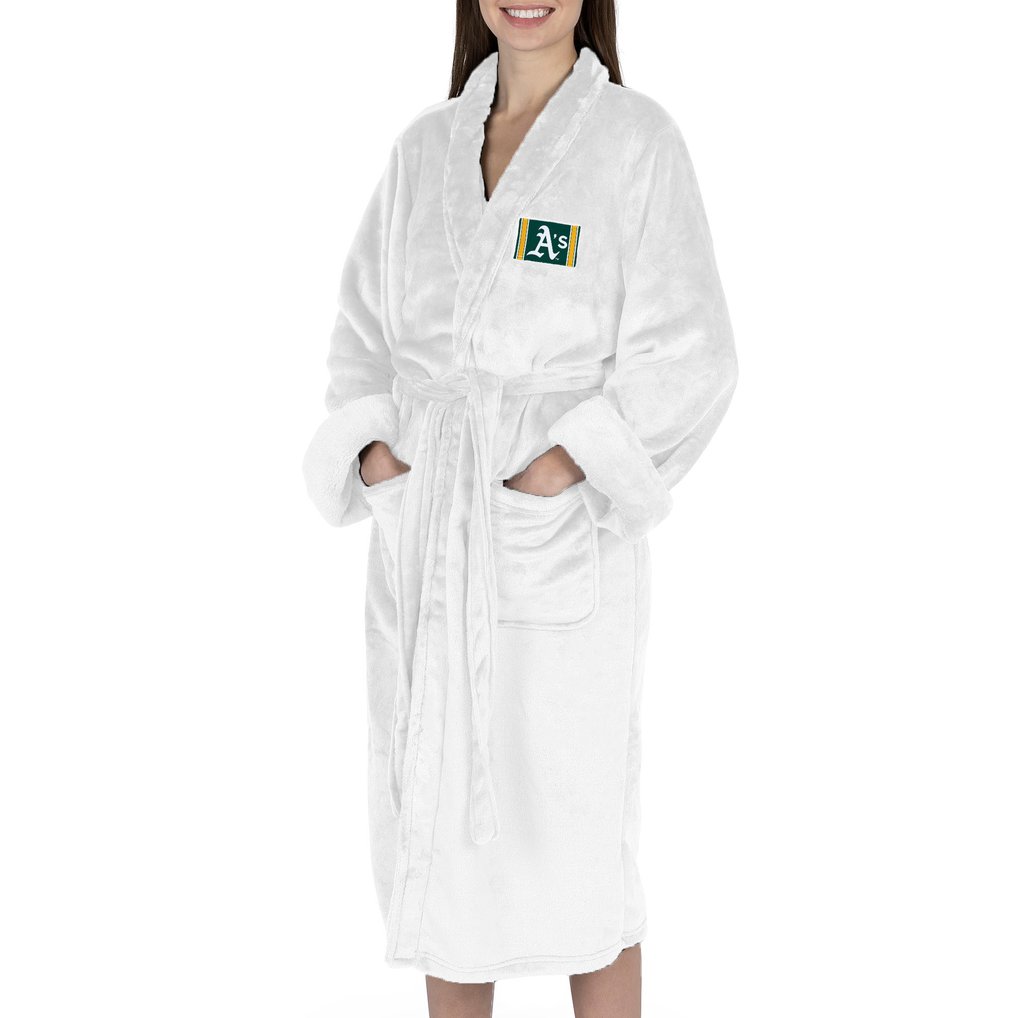 Oakland Athletics The Northwest Group Women's Silk Touch Robe - White