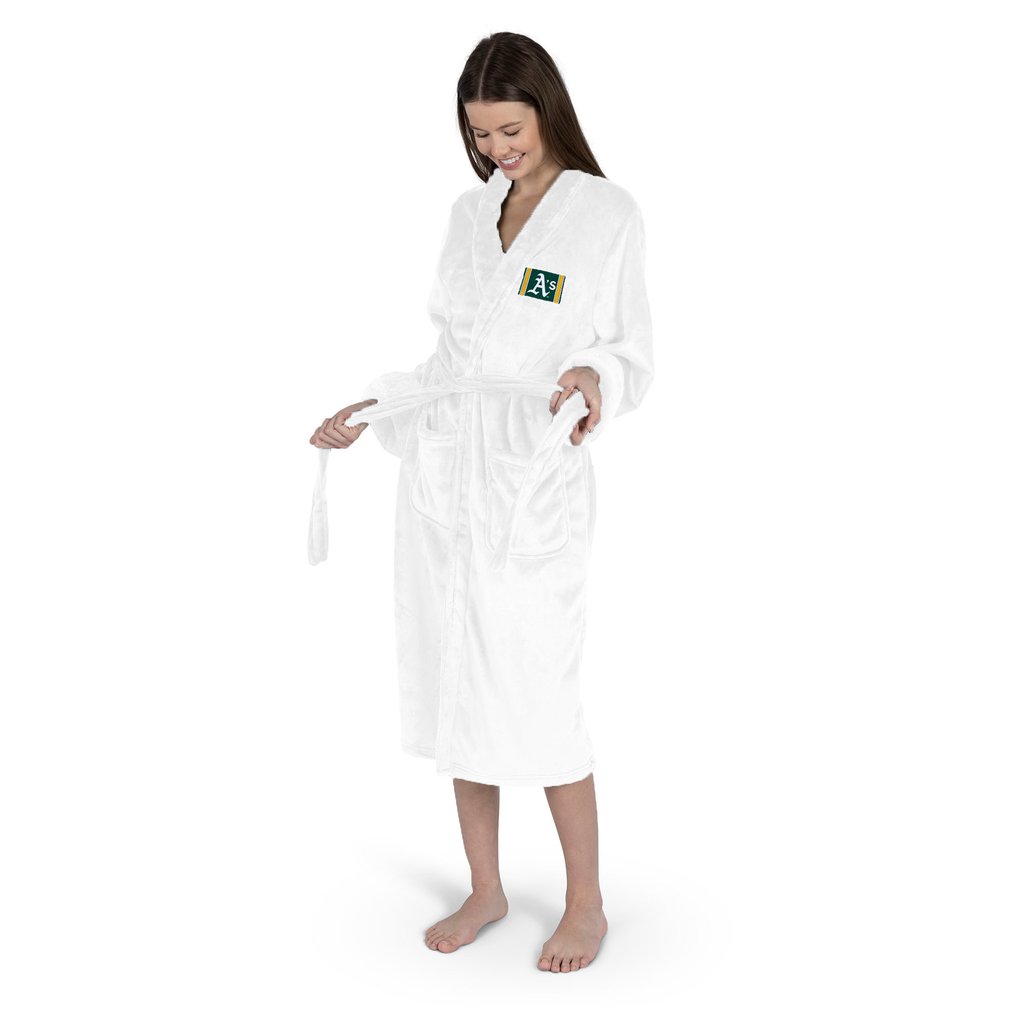 Oakland Athletics The Northwest Group Women's Silk Touch Robe - White