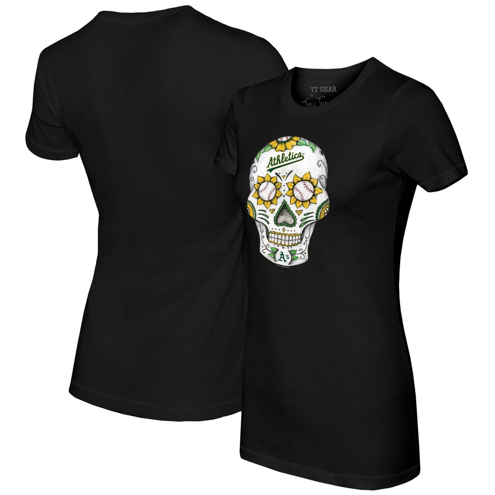 Athletics Tiny Turnip Women's Sugar Skull T-Shirt - Black