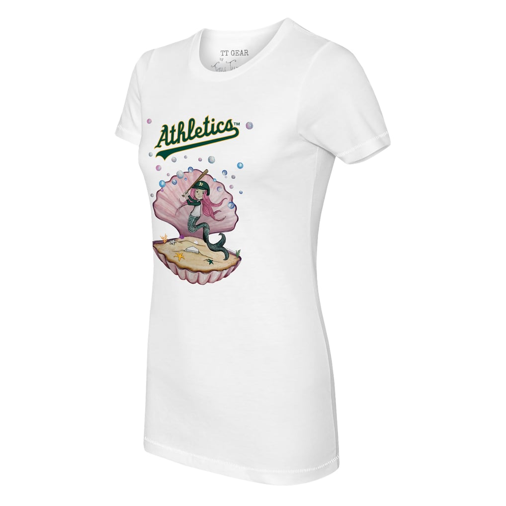 Athletics Tiny Turnip Women's Mermaid T-Shirt - White