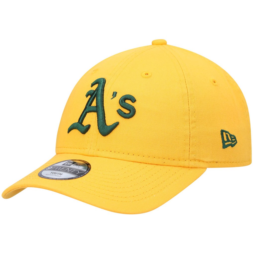Athletics New Era Youth Team Core Classic 9TWENTY Adjustable Hat - Gold