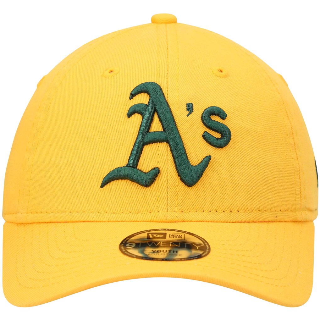 Athletics New Era Youth Team Core Classic 9TWENTY Adjustable Hat - Gold
