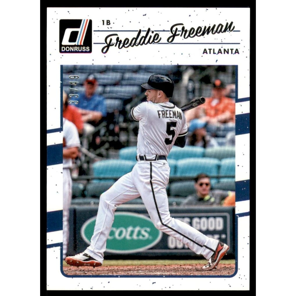 2017 Donruss Aqueous Test Proof #51 Freddie Freeman