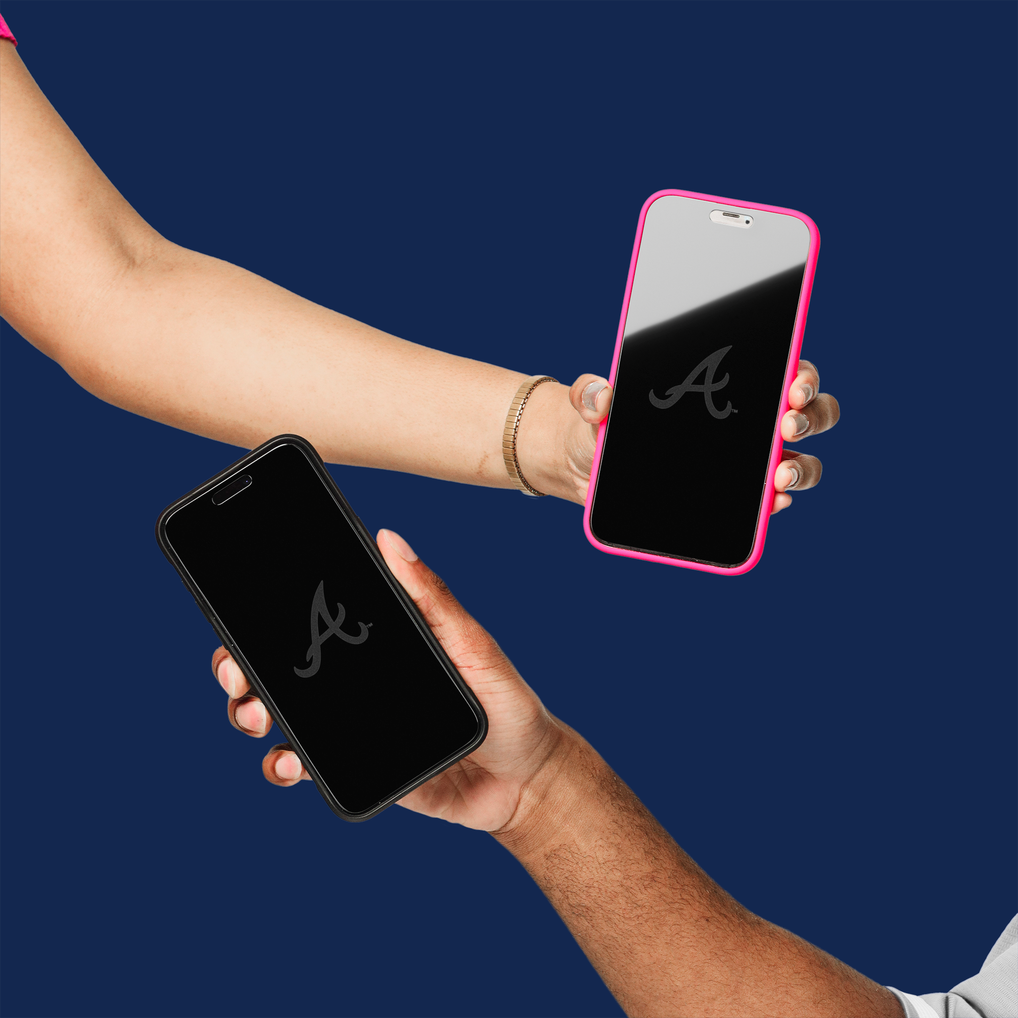 Atlanta Braves Disappearing Logo iPhone Screen Protector