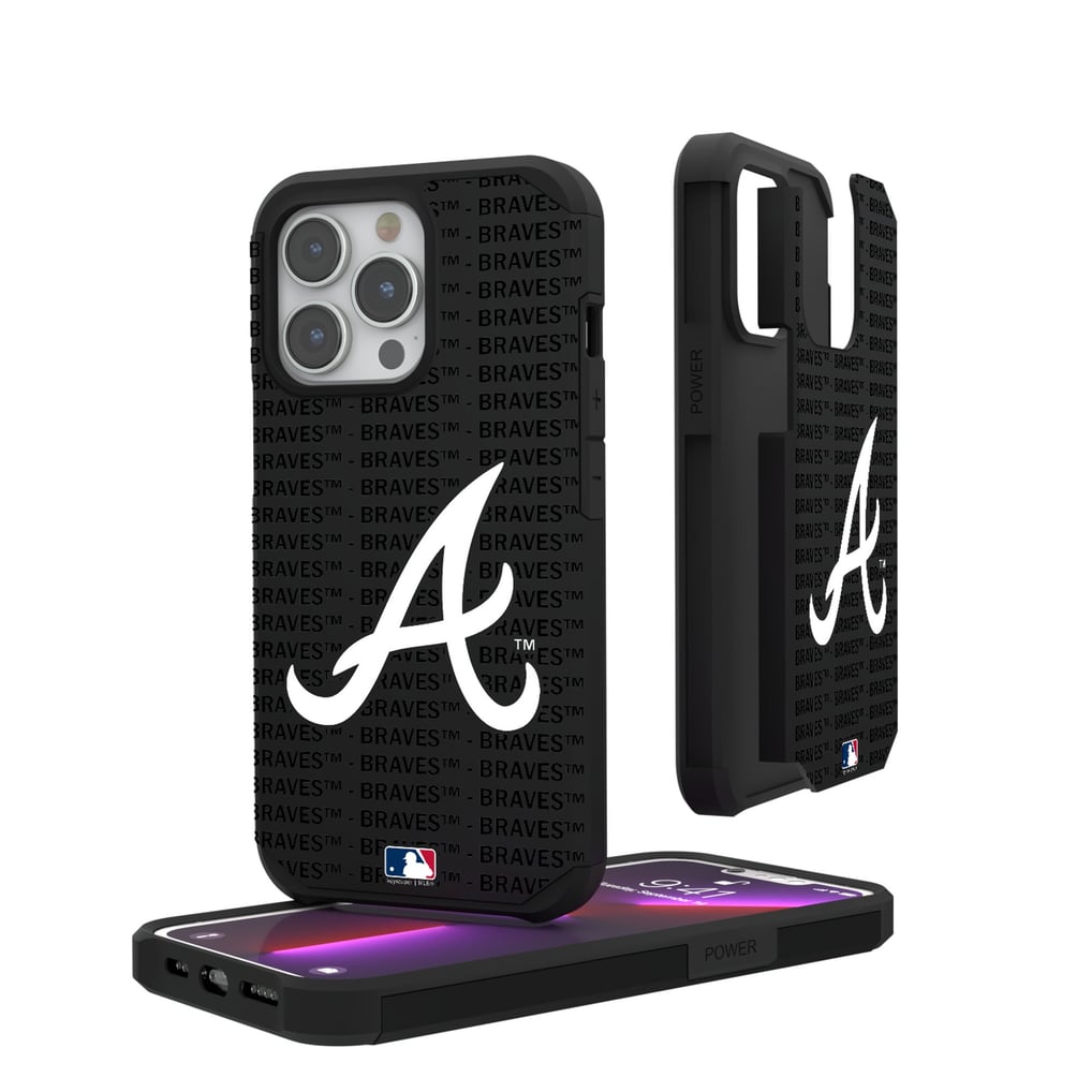 Atlanta Braves iPhone Text Backdrop Rugged Case