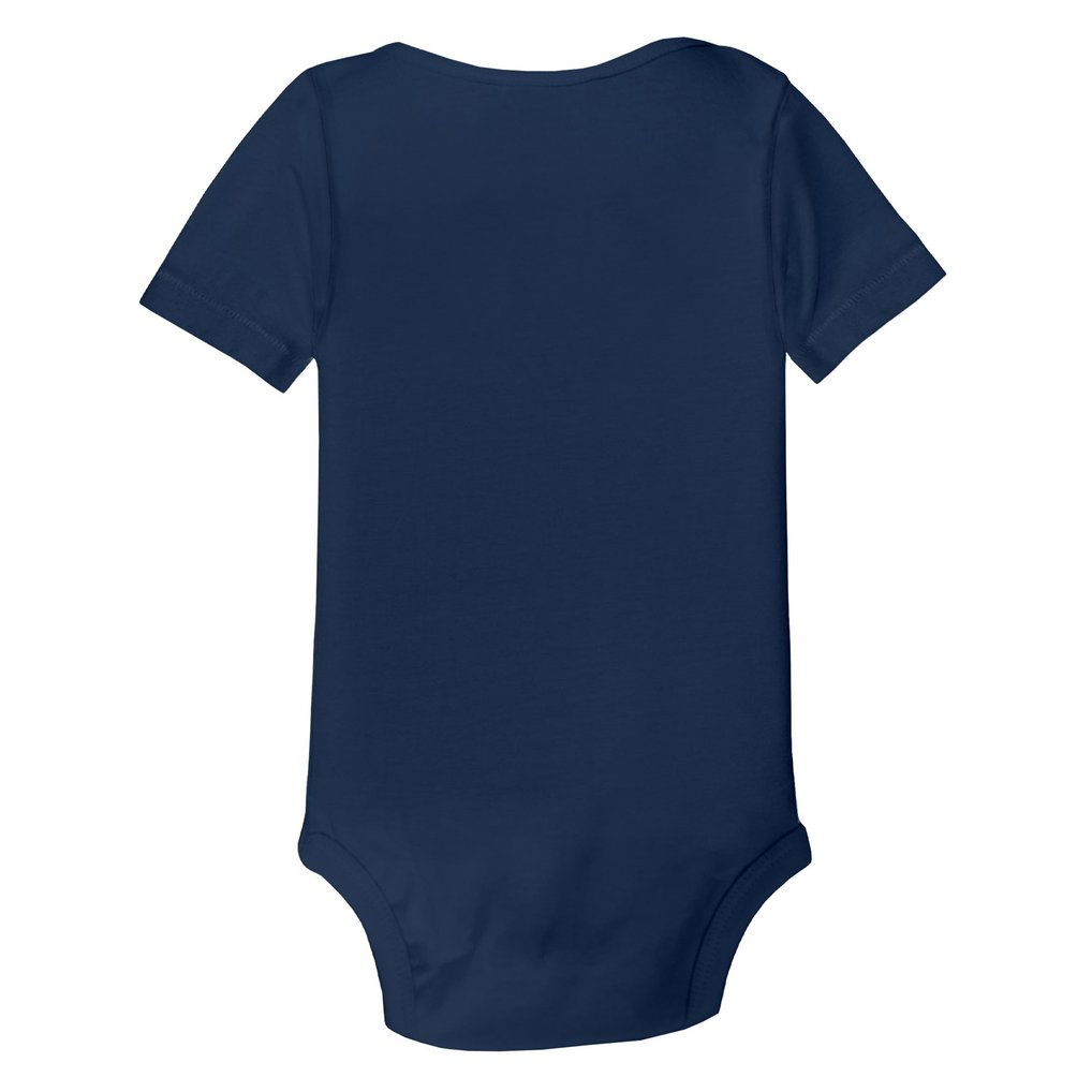 Atlanta Braves Tiny Turnip Infant Stacked Bodysuit - Navy