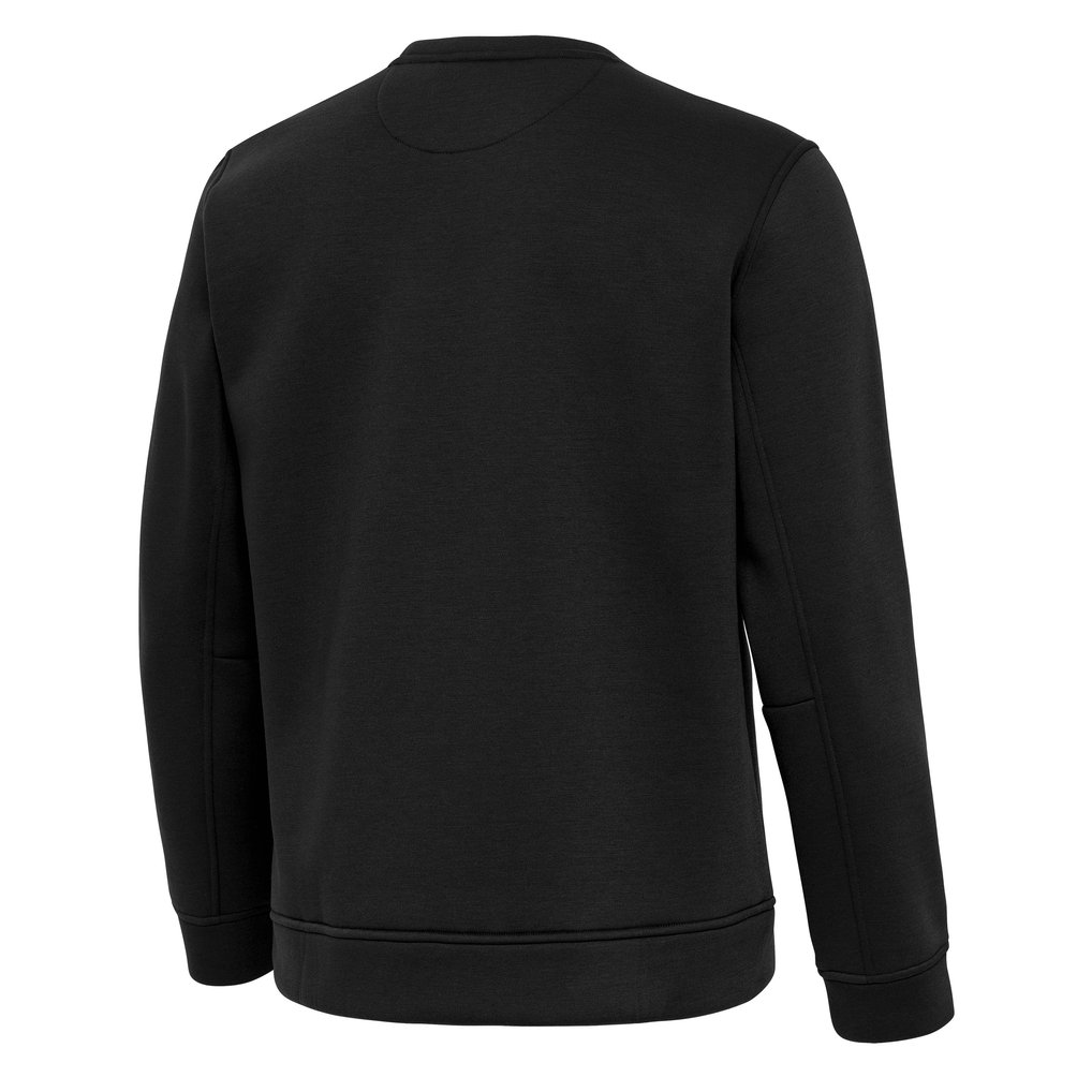 Atlanta Braves Antigua Relevant Lightweight Pullover Sweatshirt - Black