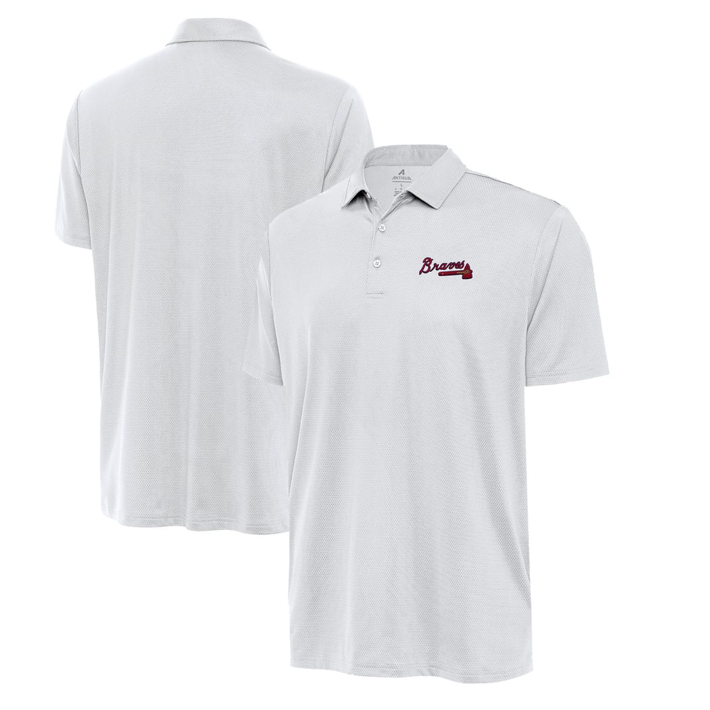  Atlanta Braves Antigua Eclipse Polo - White