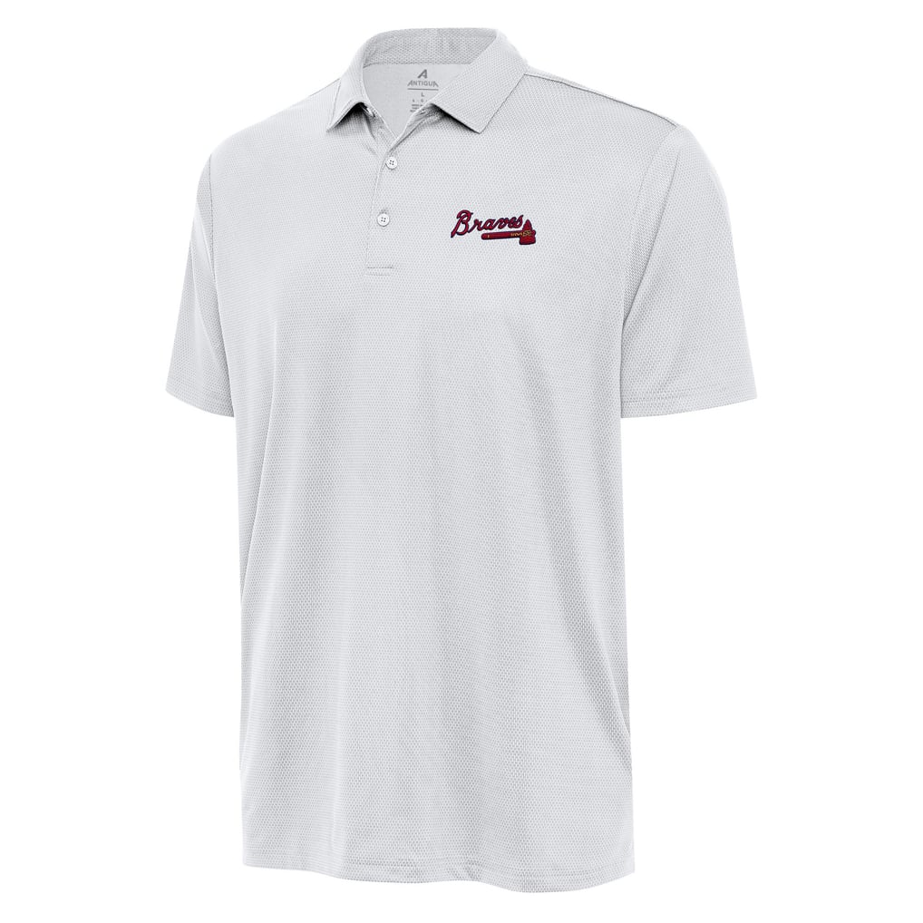  Atlanta Braves Antigua Eclipse Polo - White