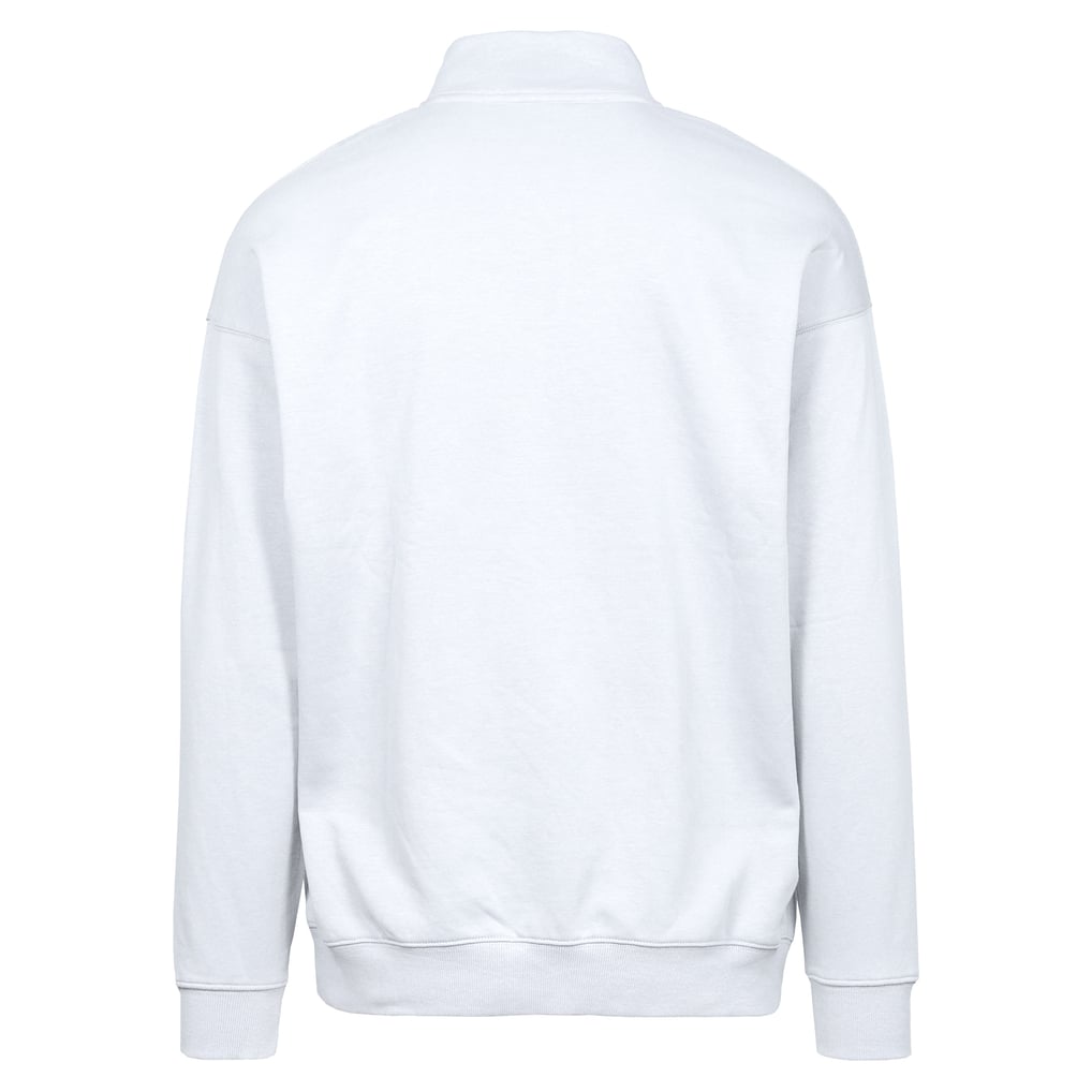 Atlanta Braves Levelwear Murray Core Logo Quarter-Zip Pullover Top - White