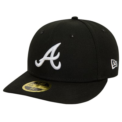 Atlanta Braves New Era Low Profile 59FIFTY Fitted Hat - Black