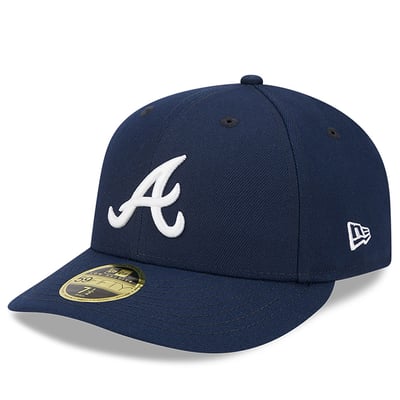 Atlanta Braves New Era Oceanside Low Profile 59FIFTY Fitted Hat - Navy