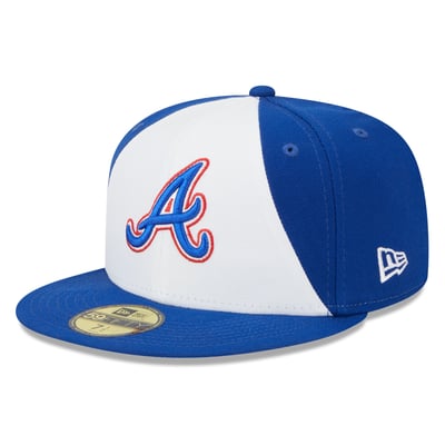 Atlanta Braves New Era 2023 City Connect 59FIFTY Fitted Hat - White/Royal