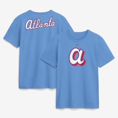 Atlanta Braves Nike City Connect Club T-Shirt - Light Blue