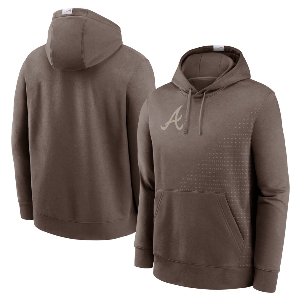 Atlanta Braves Nike Statement Pullover Hoodie - Light Brown