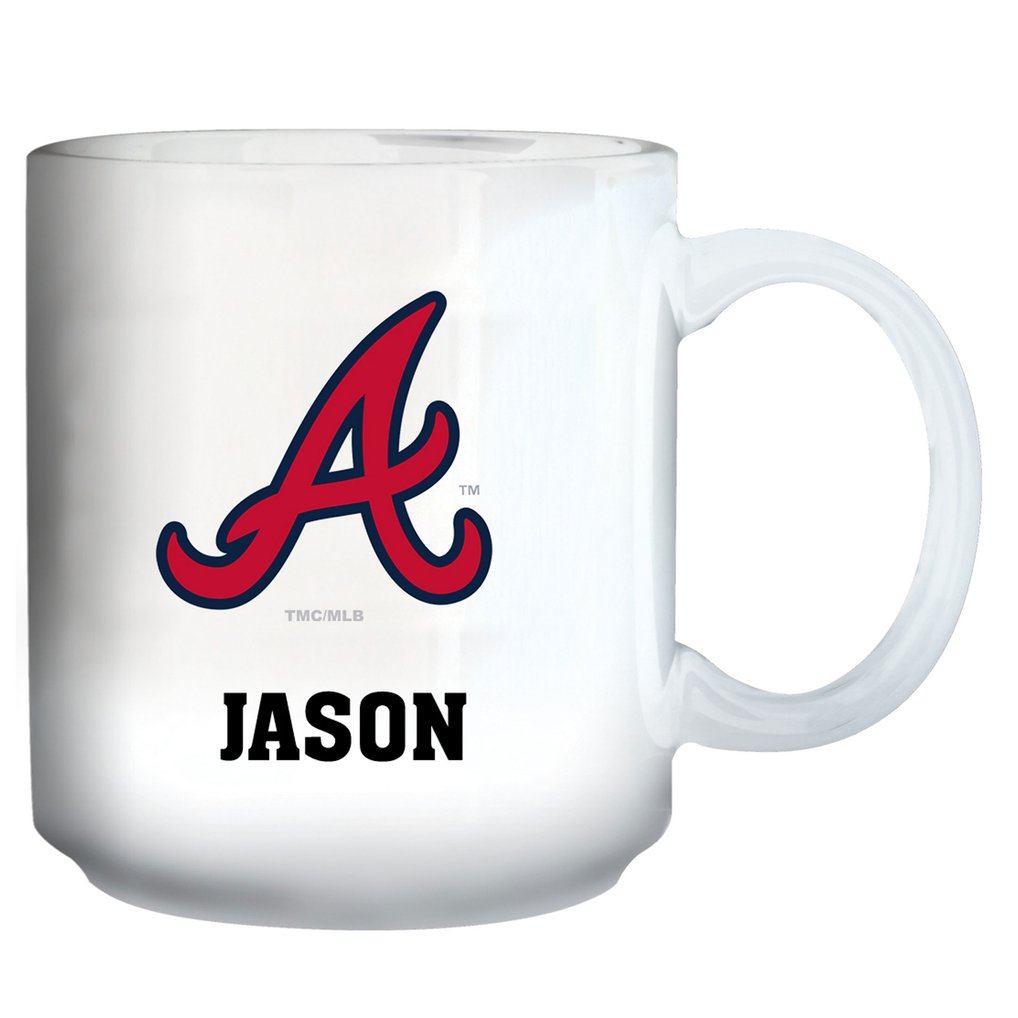 Atlanta Braves 11oz. Personalized Mug - White