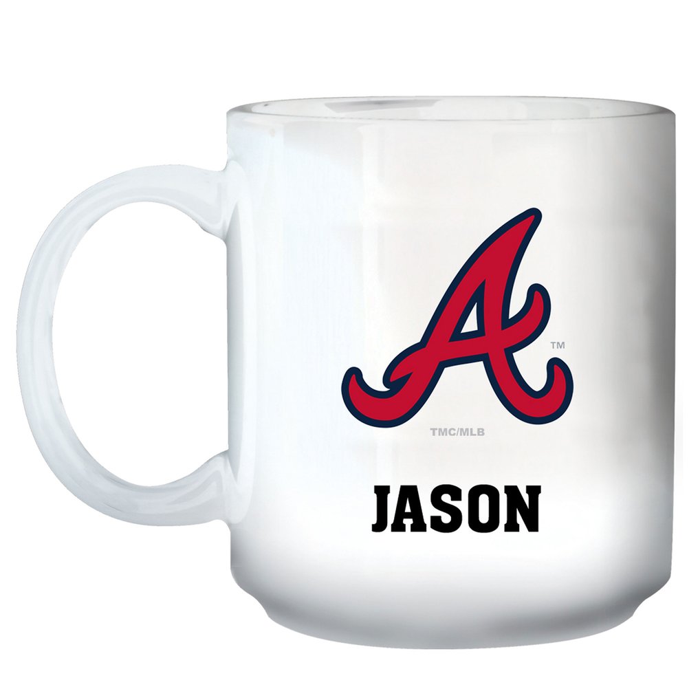 Atlanta Braves 11oz. Personalized Mug - White