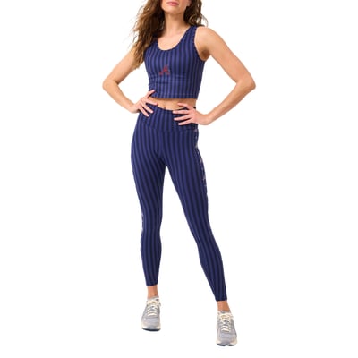 Atlanta Braves Terez Women's Printed Crop Tank Top - Navy