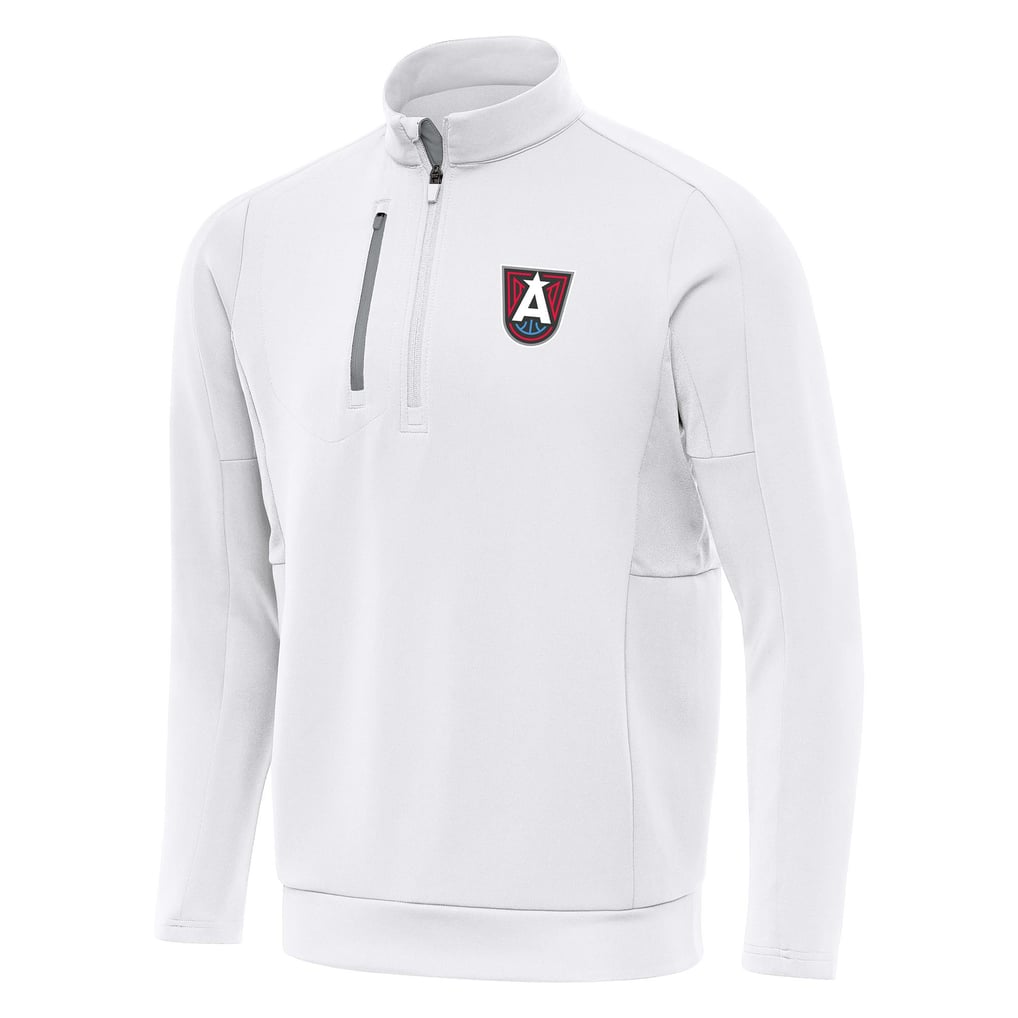 Atlanta Dream Antigua Generation Quarter-Zip Pullover Top - White