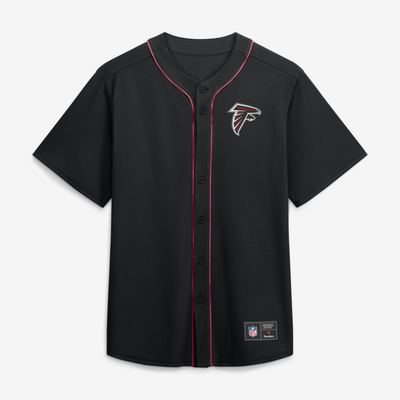 Atlanta Falcons Fanatics After Hours Button-Up Baseball Top - Black