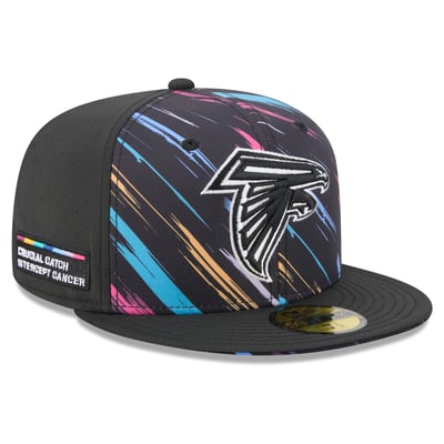 Atlanta Falcons New Era 2026 NFL Crucial Catch 59FIFTY Fitted Hat - Black