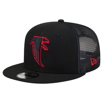  Atlanta Falcons New Era Core Team 9FIFTY Trucker Snapback Hat - Black