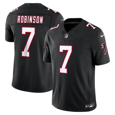 Bijan Robinson Atlanta Falcons Nike Alternate Throwback Vapor F.U.S.E. Stitched Limited Jersey - Black
