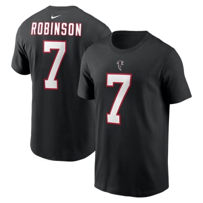 Bijan Robinson Atlanta Falcons Nike Name & Number T-Shirt - Black
