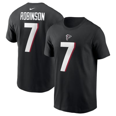 Bijan Robinson Atlanta Falcons Nike  Player Name & Number T-Shirt - Black