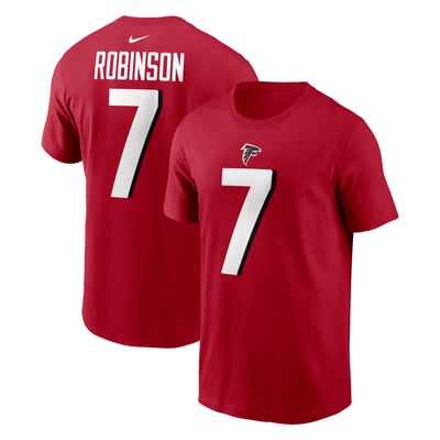 Bijan Robinson Atlanta Falcons Nike Player Name & Number T-Shirt - Red