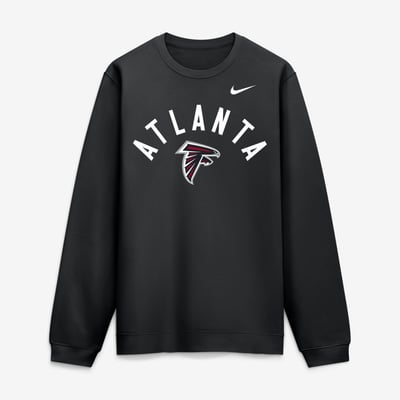Atlanta Falcons Nike Primetime Club Sweatshirt - Black