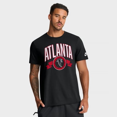 Atlanta Falcons Nike Rewind Front and Back Hit Essential T-Shirt - Black