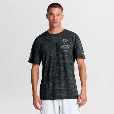 Atlanta Falcons Nike Sideline Double Covered Dri-FIT Velocity T-Shirt - Black