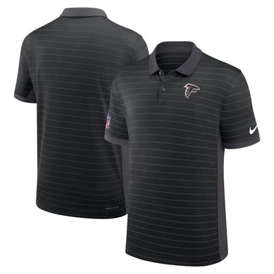 Atlanta Falcons Nike Sideline Victory Stripe Dri-FIT Polo - Black