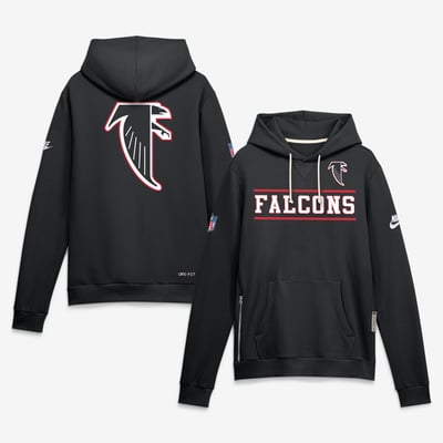 Atlanta Falcons Nike Standard Issue Replay Officials Alternate Dri-FIT Hoodie - Black