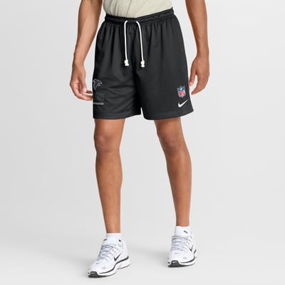  Atlanta Falcons Nike Sideline Standard Issue Dri-FIT Reversible Shorts - Black/Platinum