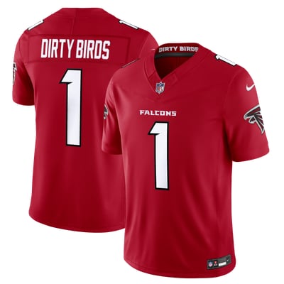 Dirty Birds Atlanta Falcons Nike Team Vapor F.U.S.E. Stitched Limited Jersey - Red