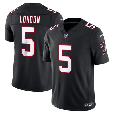 Drake London Atlanta Falcons Nike Alternate Throwback Vapor F.U.S.E. Stitched Limited Jersey - Black