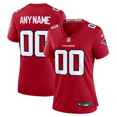 Atlanta Falcons Nike Women's Custom Game Jersey - Red