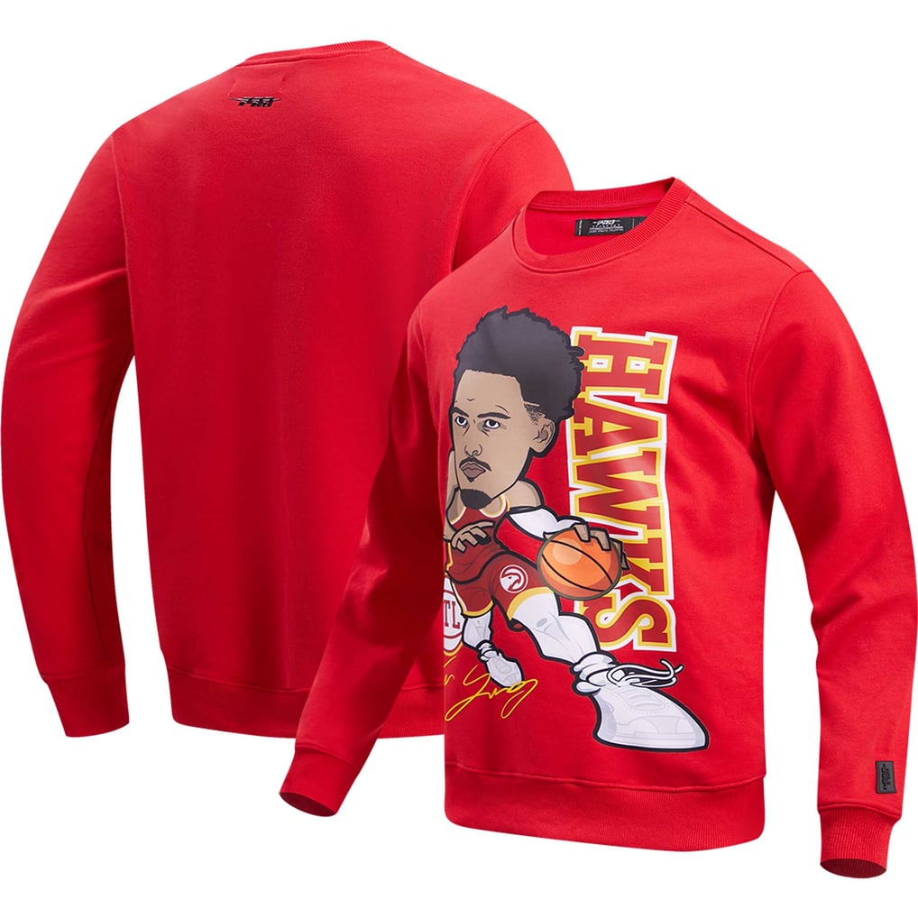 Trae Young Atlanta Hawks Pro Standard Avatar Pullover Sweatshirt - Red
