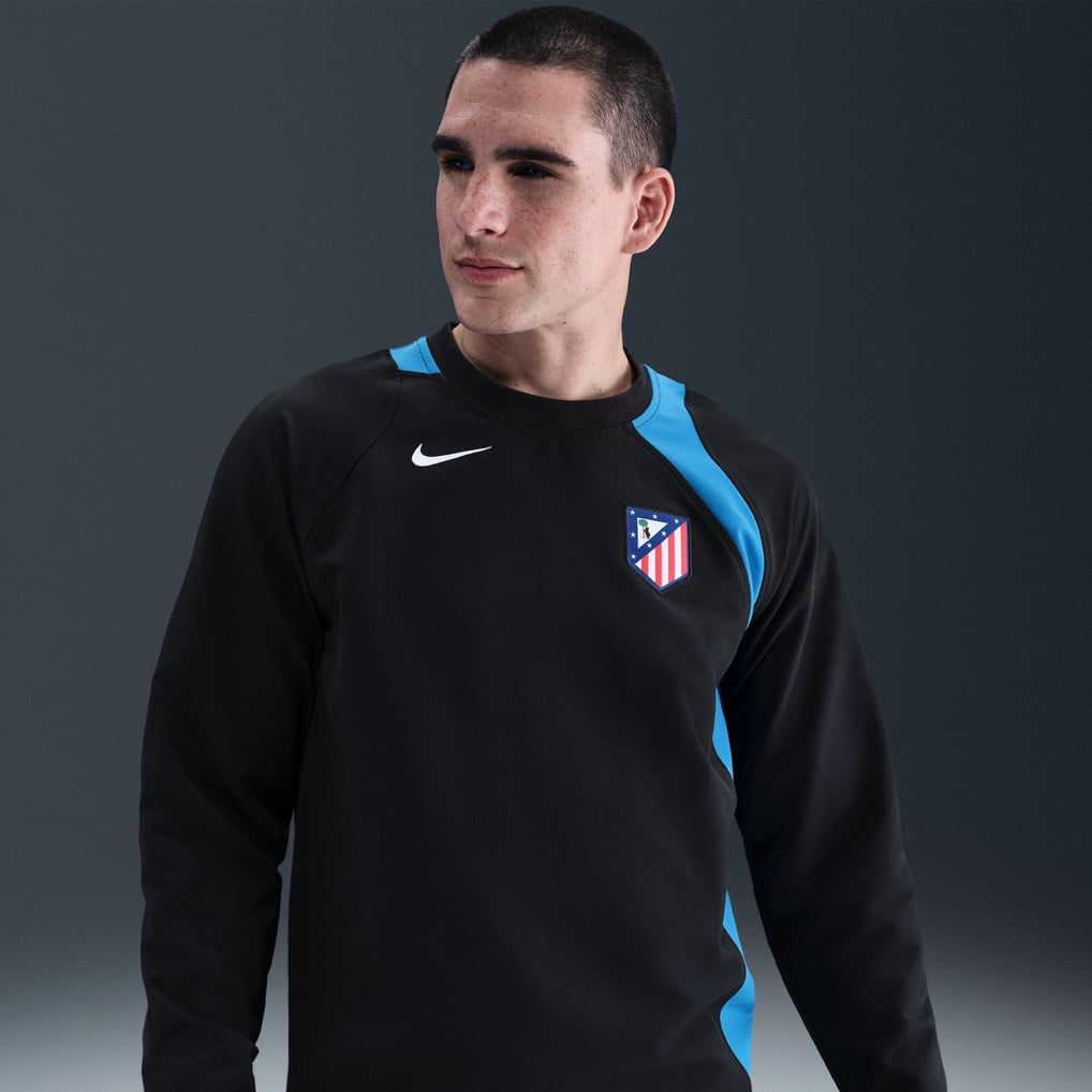 Atletico de Madrid Nike Third T90 Pullover Sweatshirt - Black
