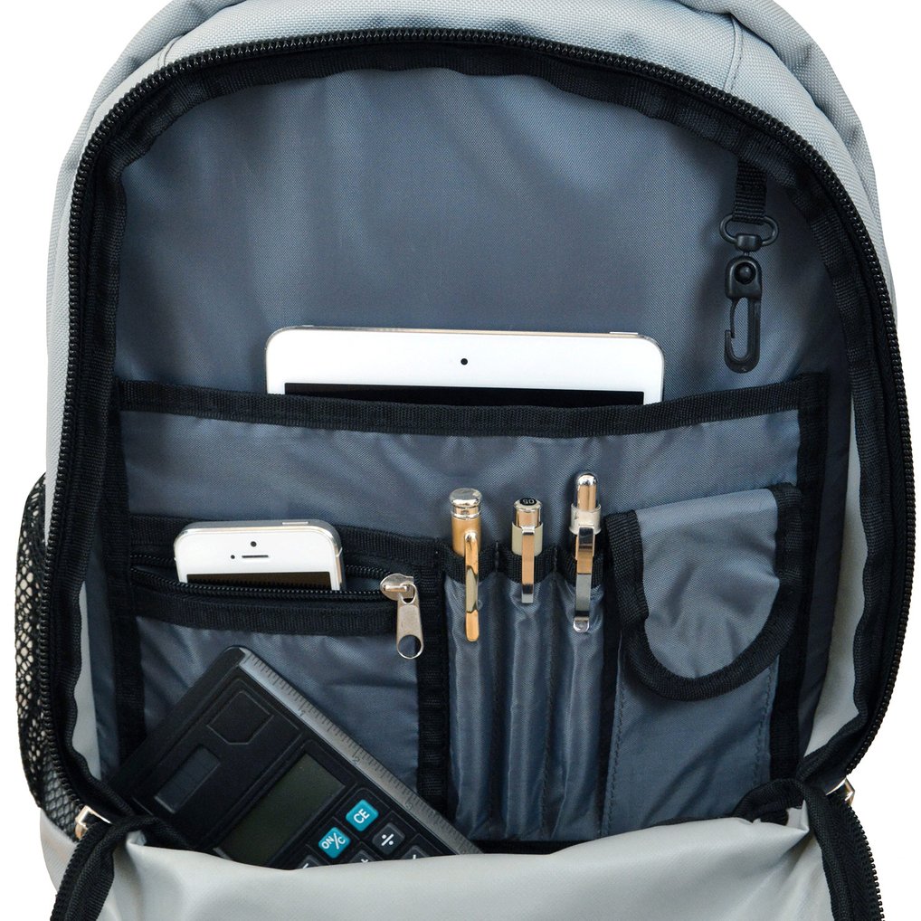 Auburn Tigers 19'' Premium Wheeled Backpack - Gray
