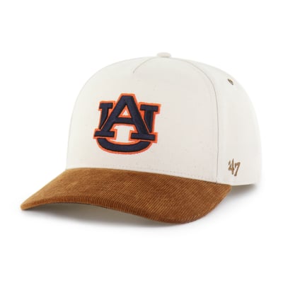 Auburn Tigers Carhartt x '47 Undyed Relaxed Hitch Adjustable Hat - Natural/Brown