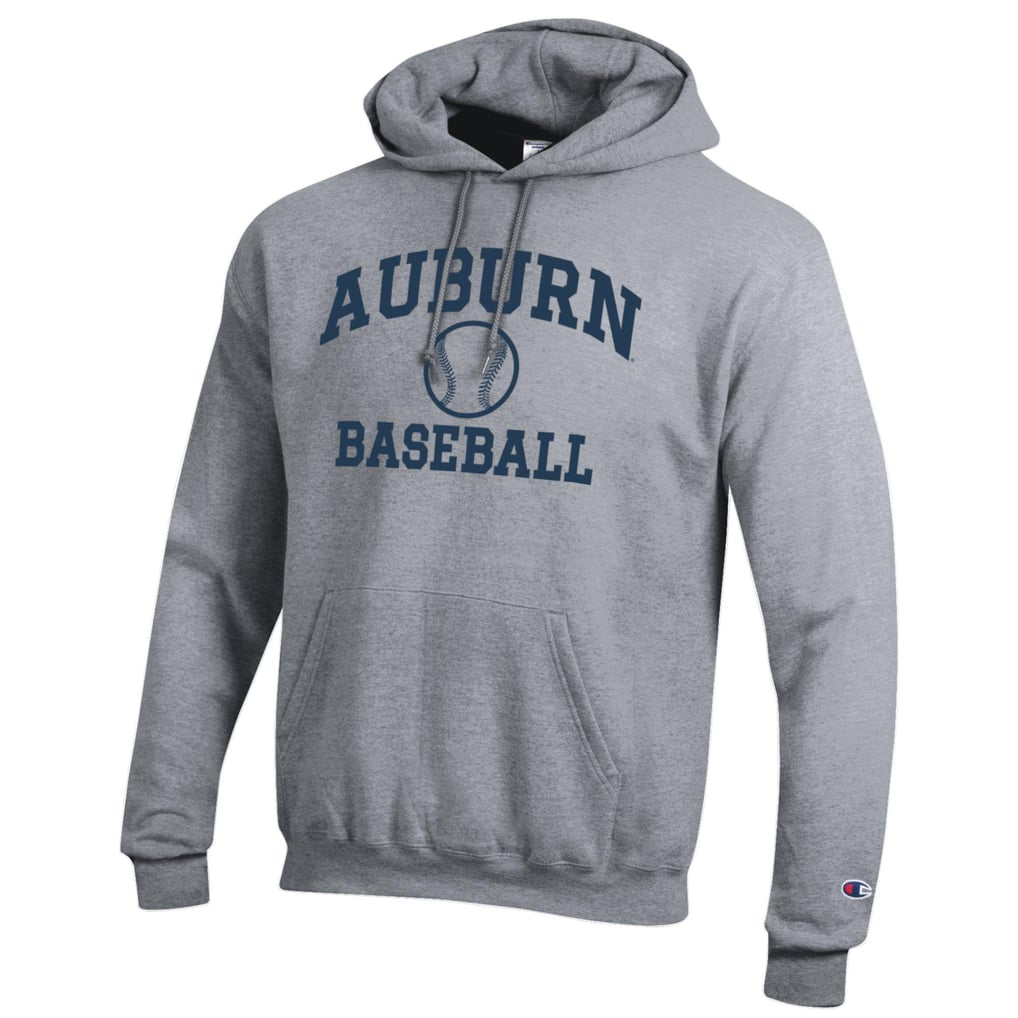 Auburn Tigers Champion Baseball Icon Pullover Hoodie - Gray
